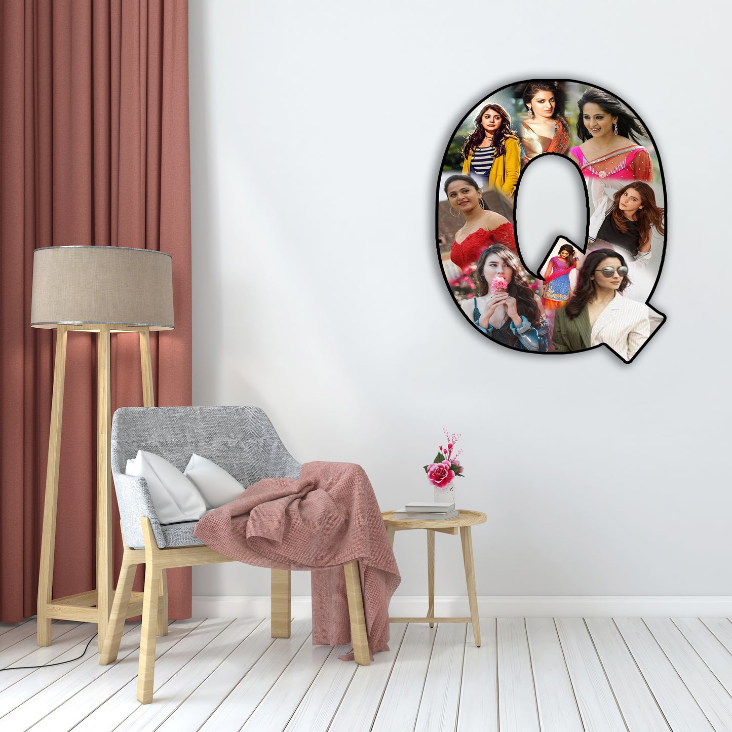 Customised Alphabet Photo Frame ( Q Letter )