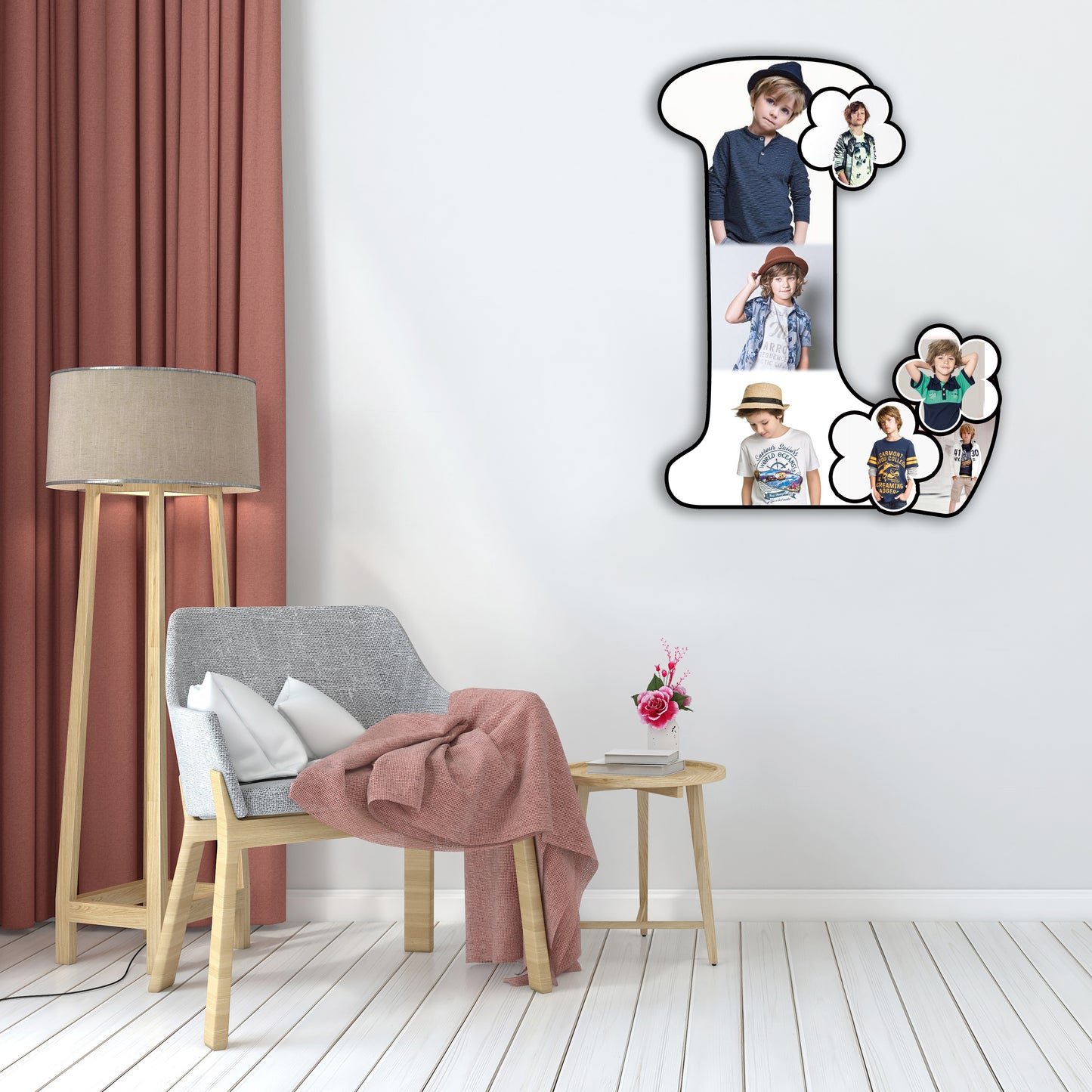 Customised Alphabet Photo Frame ( L Letter )