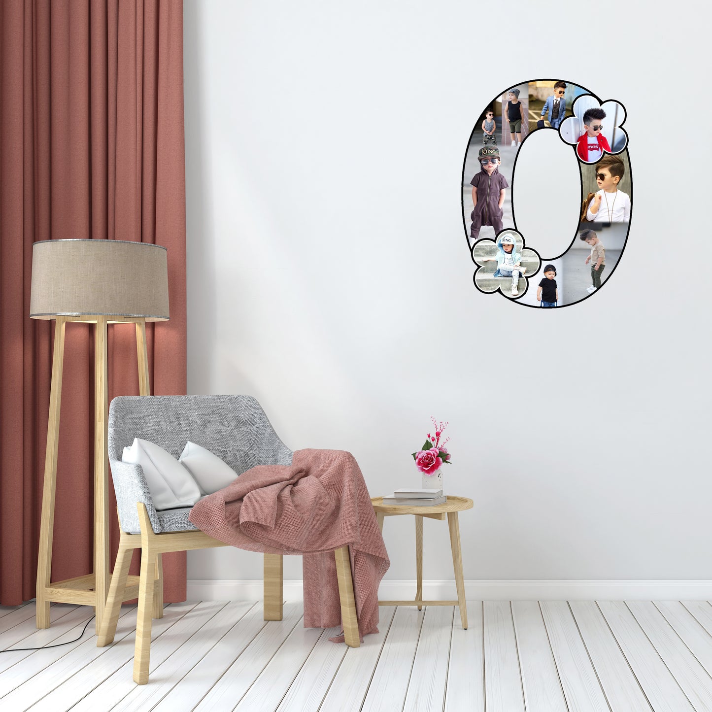Customised Alphabet Photo Frame ( O Letter )
