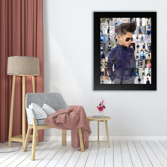 Personalized 50 photos Mosaic Photo Frame in 1 Main photo