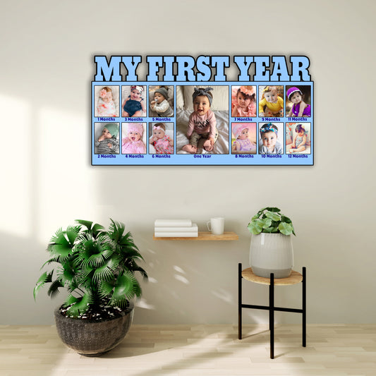 Customised Photo Frames Gift For Baby First Year