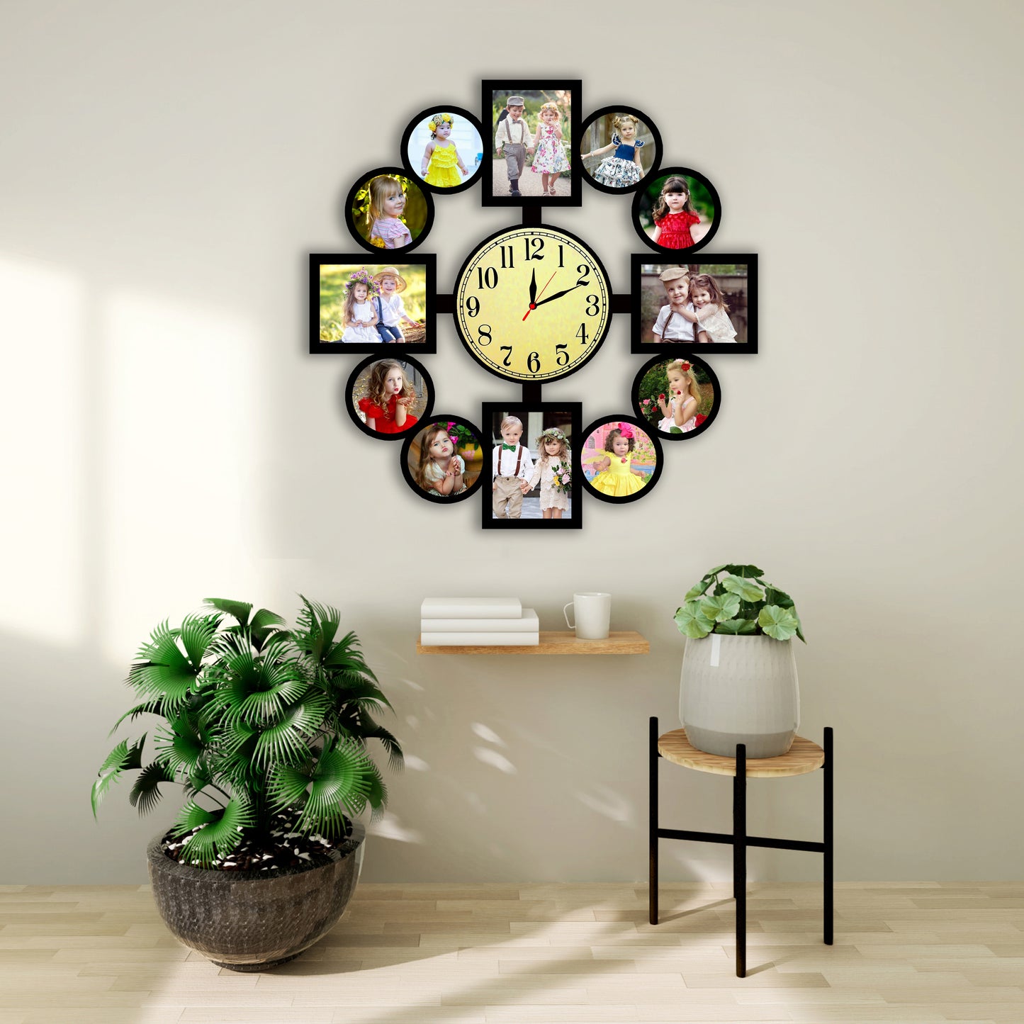 Customized Photo Clock for Family Birthday and Other Functions