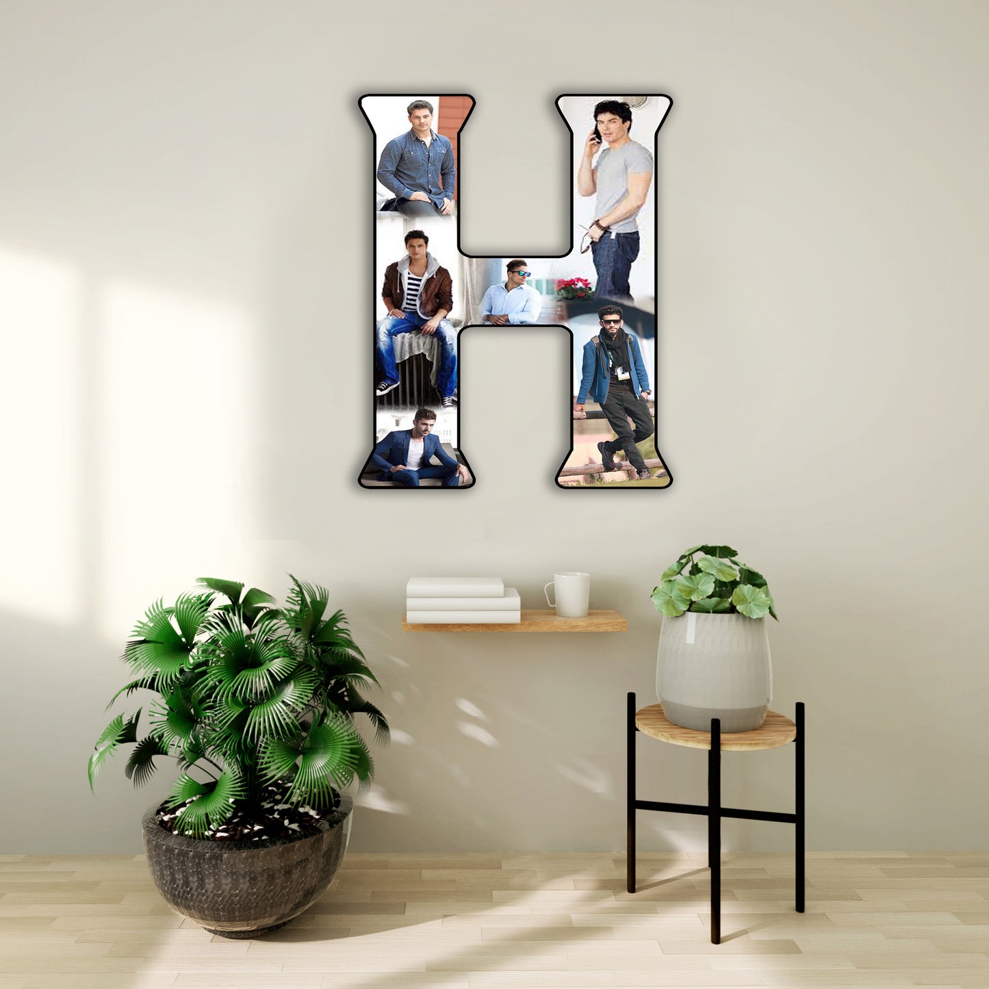 Customised Alphabet Photo Frame ( H Letter )