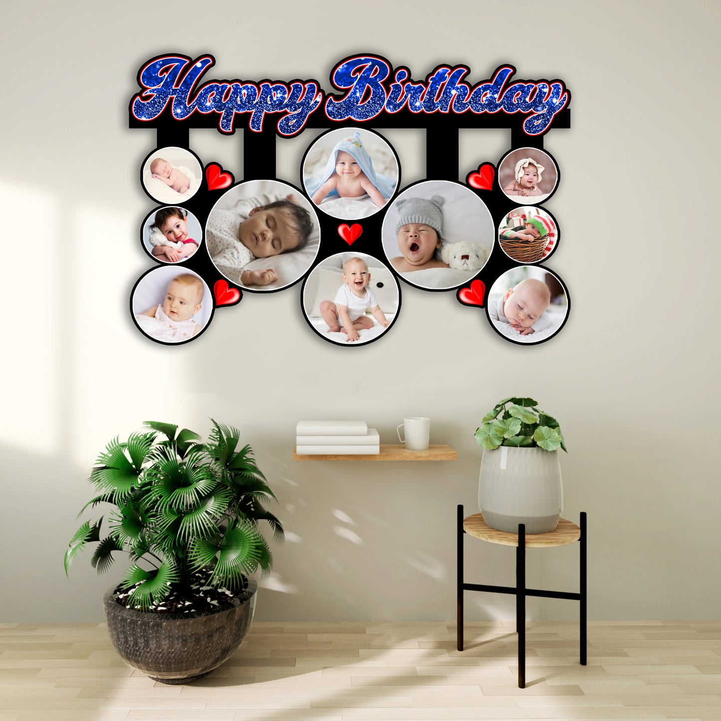 Personalised Happy Birthday Photo Frame Gift With Your Own Images