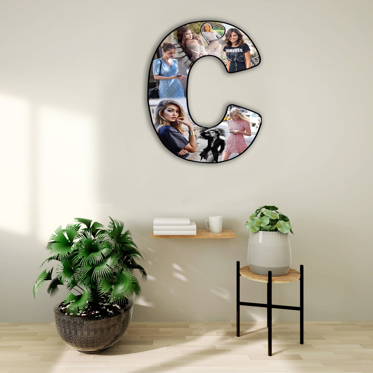 Customised Alphabet Photo Frame ( C Letter )
