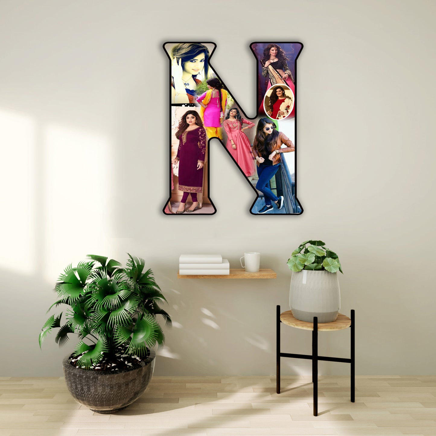 Customised Alphabet Photo Frame ( N Letter )