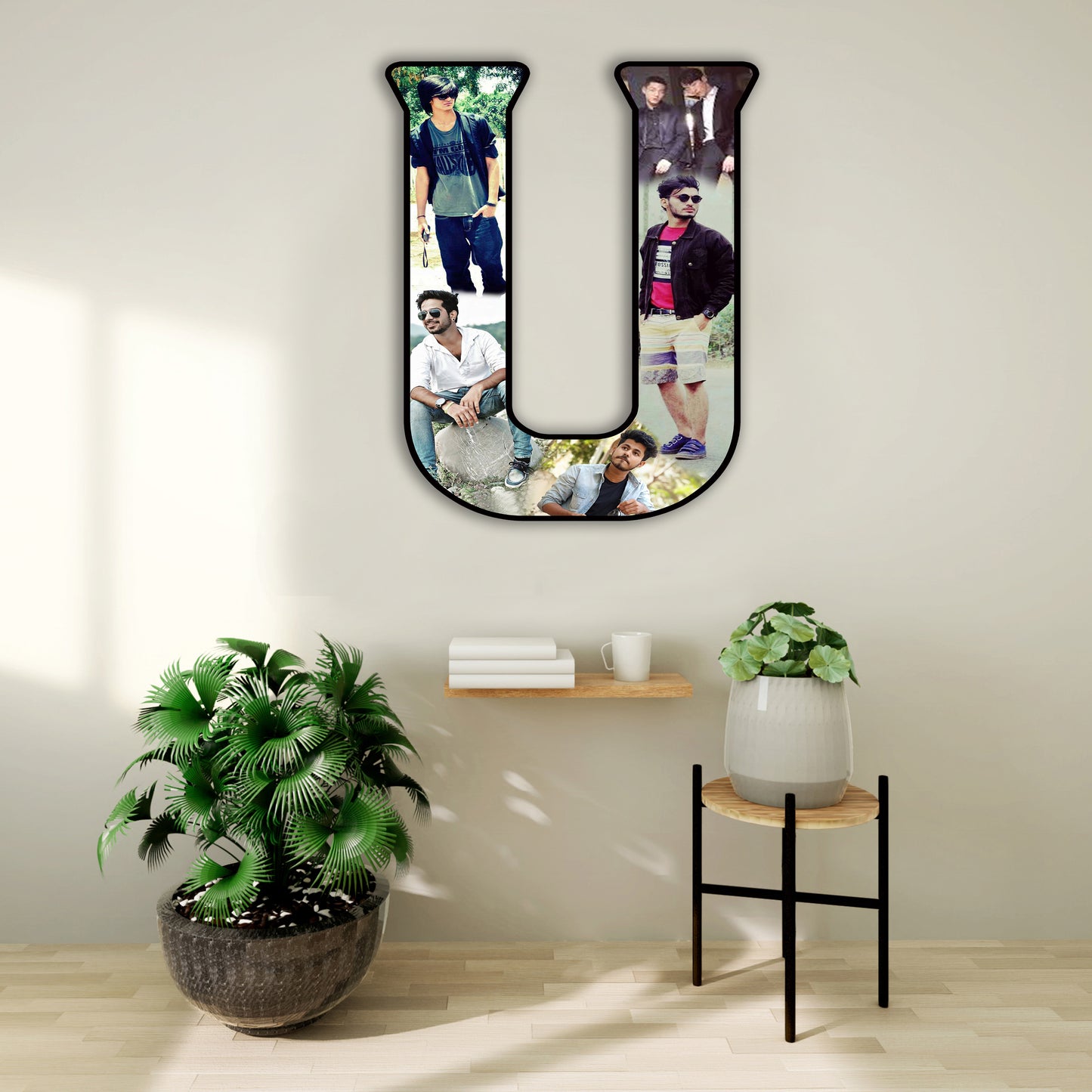 Customised Alphabet Photo Frame ( U Letter )