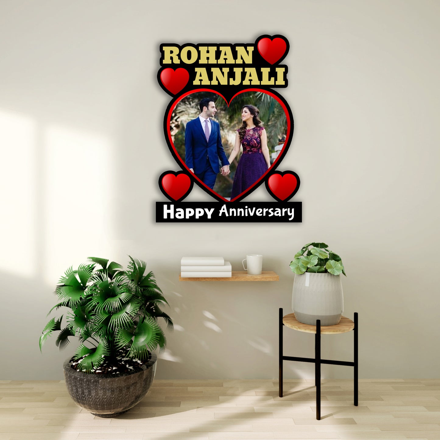 Personalised Anniversary Photo Collage For Couple