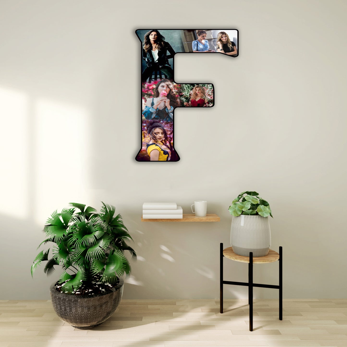 Customised Alphabet Photo Frame ( F Letter )