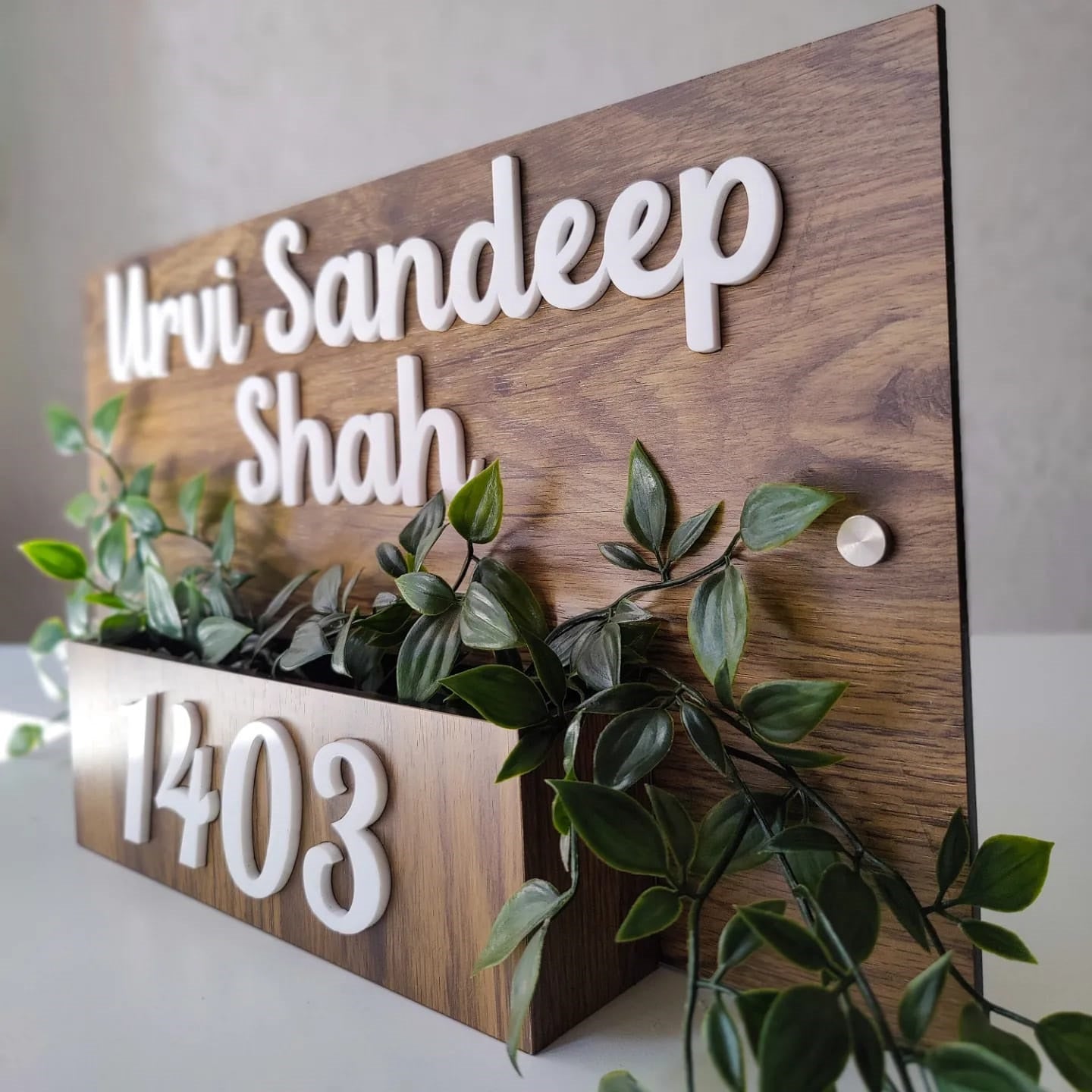 Classic Personalised Acrylic Name Plate For Advocate