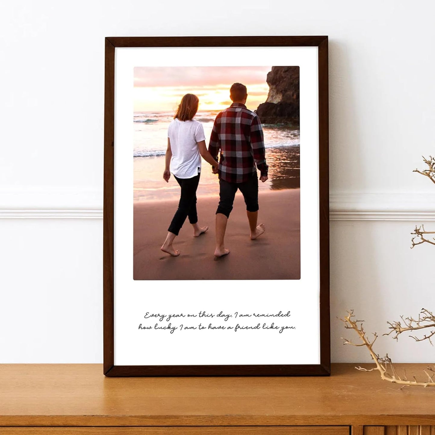 Customised Photo Frame with Customized Text Gift for Birthdays, Weddings