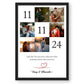 Personalized Photo Frame and Your Customized Text for Couples & Birthday