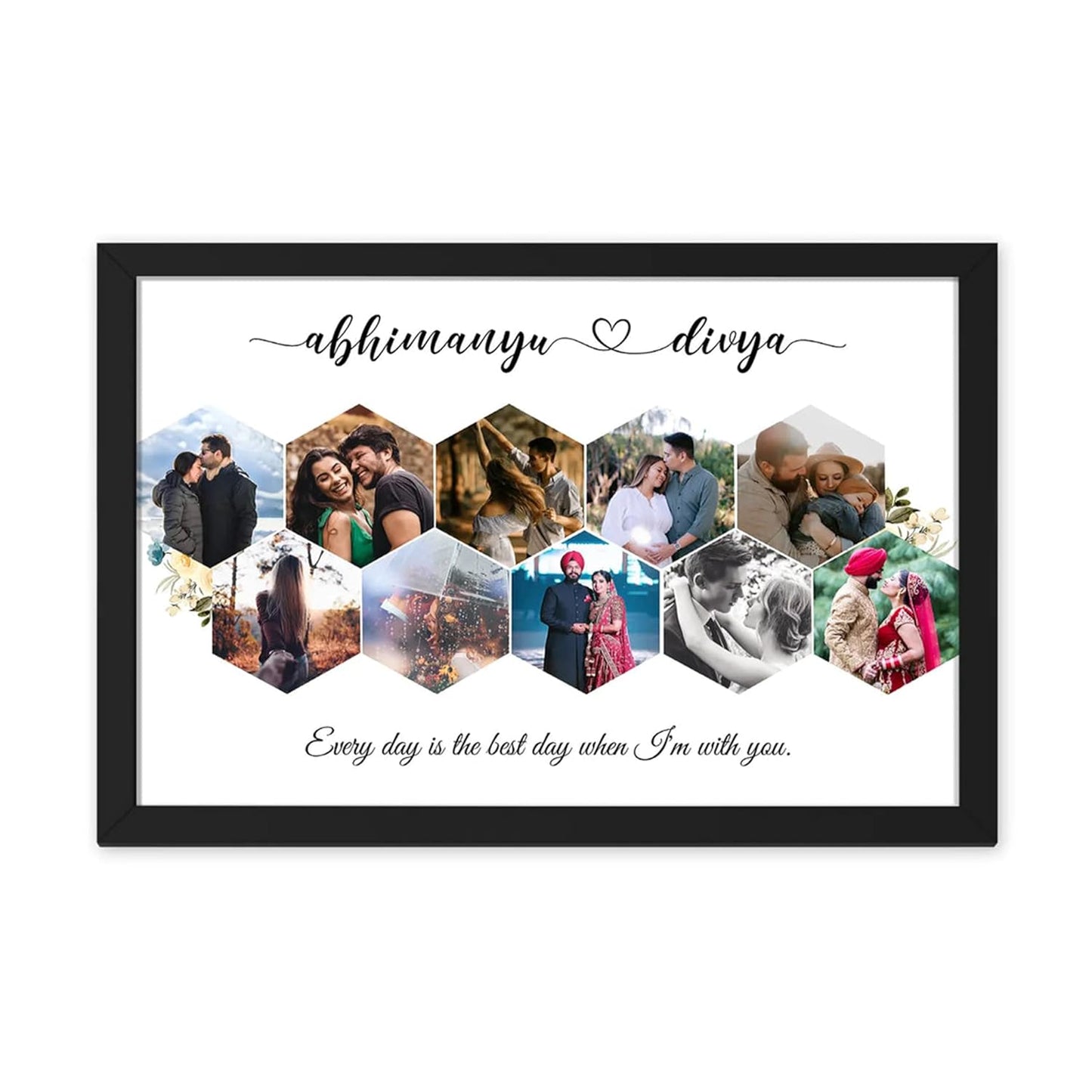 Customized Photo Frame Birthday Valentine's day, Anniversary