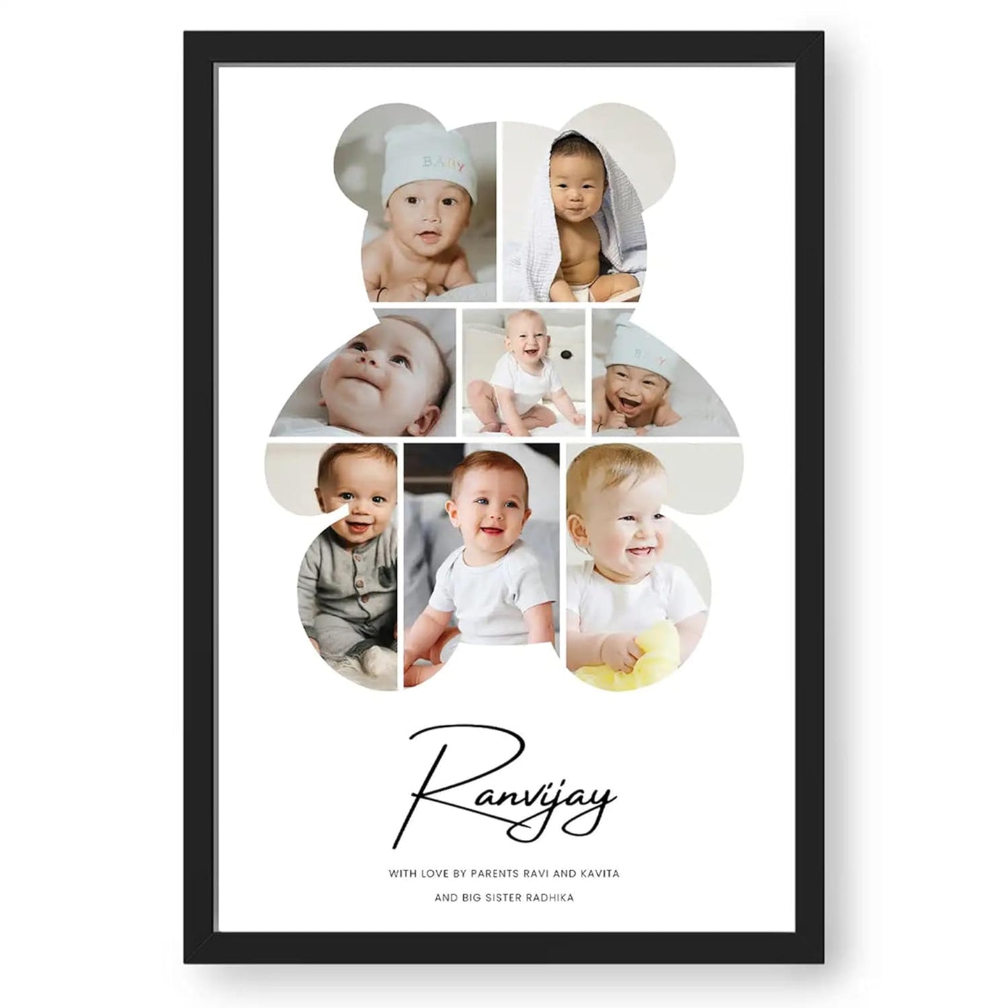 Personalized  Photo Frame and Your Customized Text For Birthday