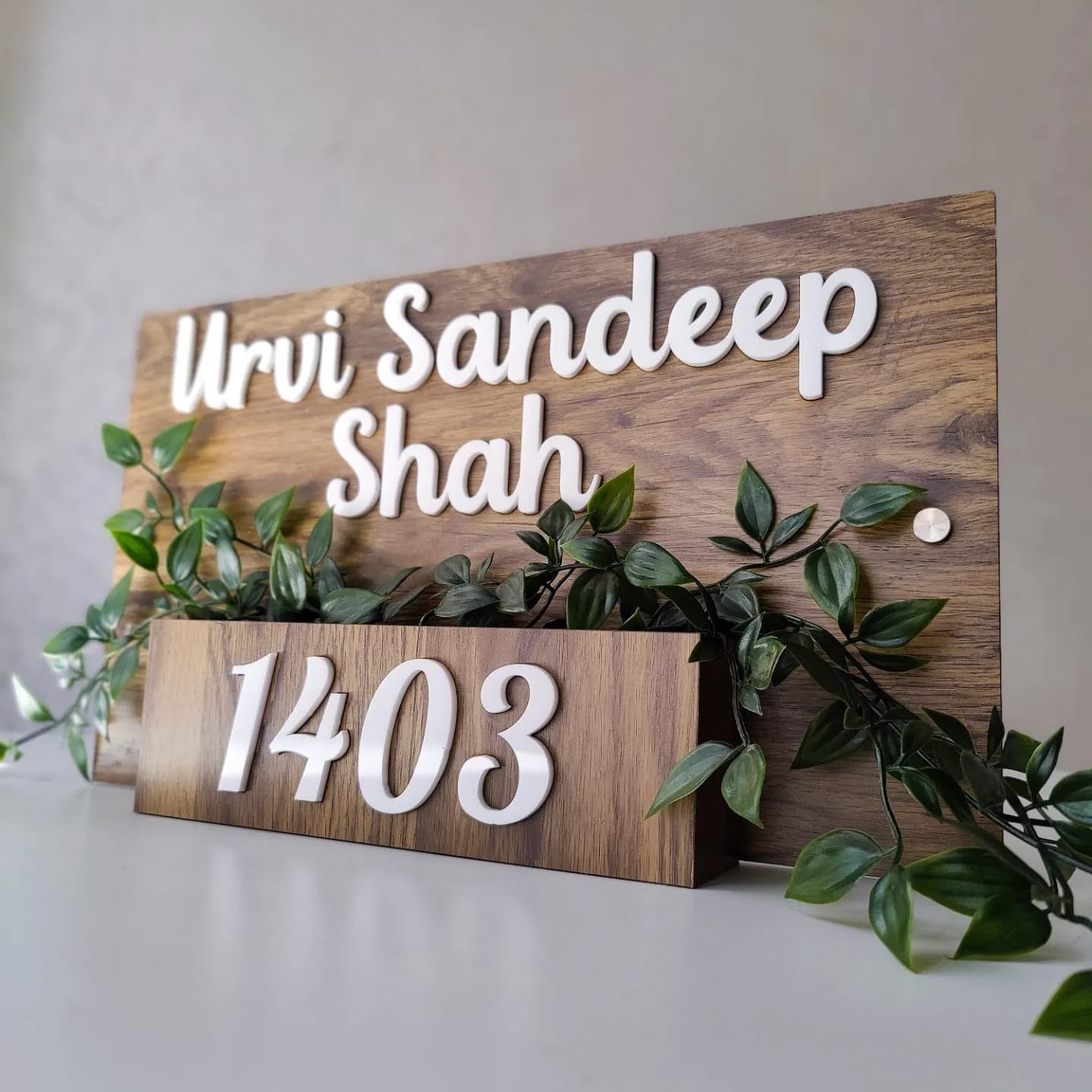 Classic Personalised Acrylic Name Plate For Advocate