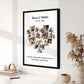 Customized Photo Frame with Text Anniversary,weeding