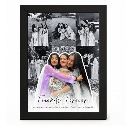 Customized Heart Shape Photo Frame Gifts for Friends, Girlfriend Anniversary