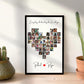 Customized Photo Frame and Your Customized Text for Couples, Friends