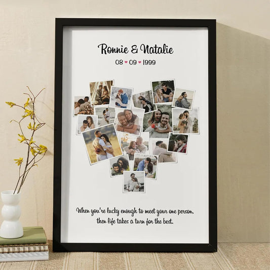Personalized Photo Frame with Text Gift For Birthday,Anniversary