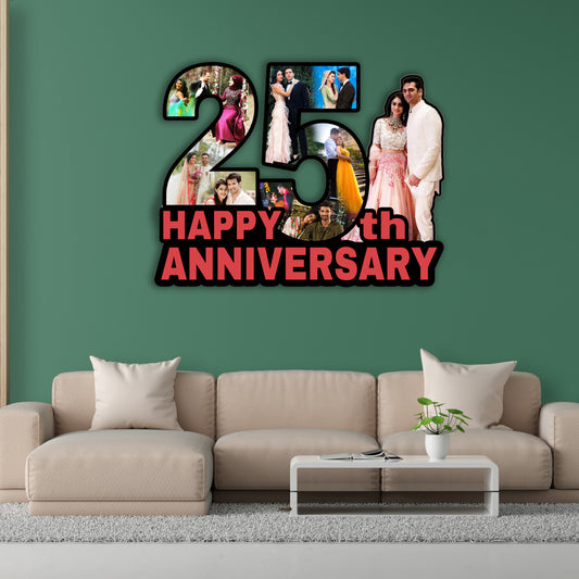 Personalised 25th Anniversary Photo Frames for Couple