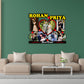 Customized Couple Name Photo Frame Home Decorations (Brown)