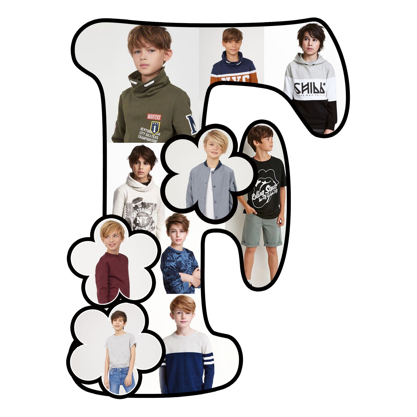 Customised Alphabet Photo Frame ( F Letter )