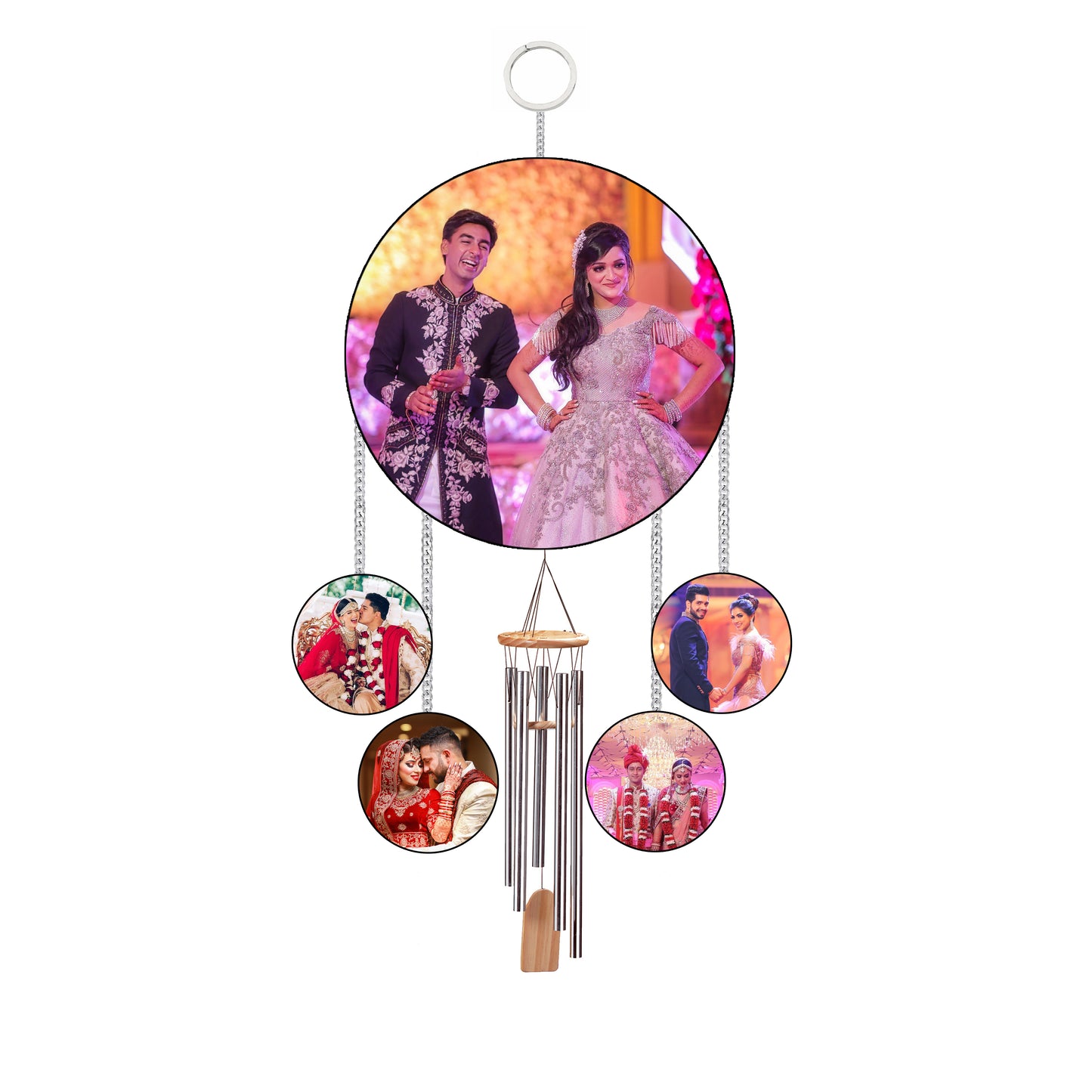 Customised  Wind Chimes with Photos For Birthday And Anniversary