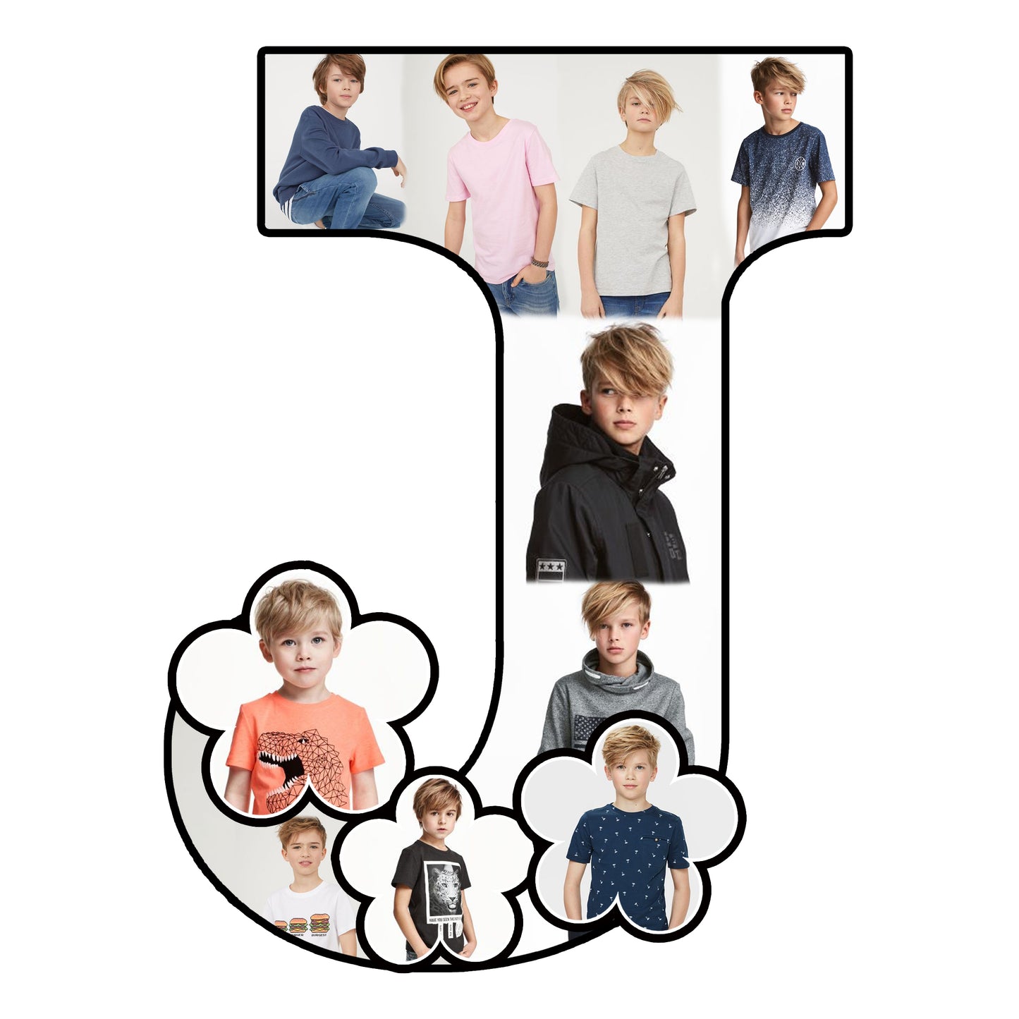 Customised Alphabet Photo Frame ( J Letter )