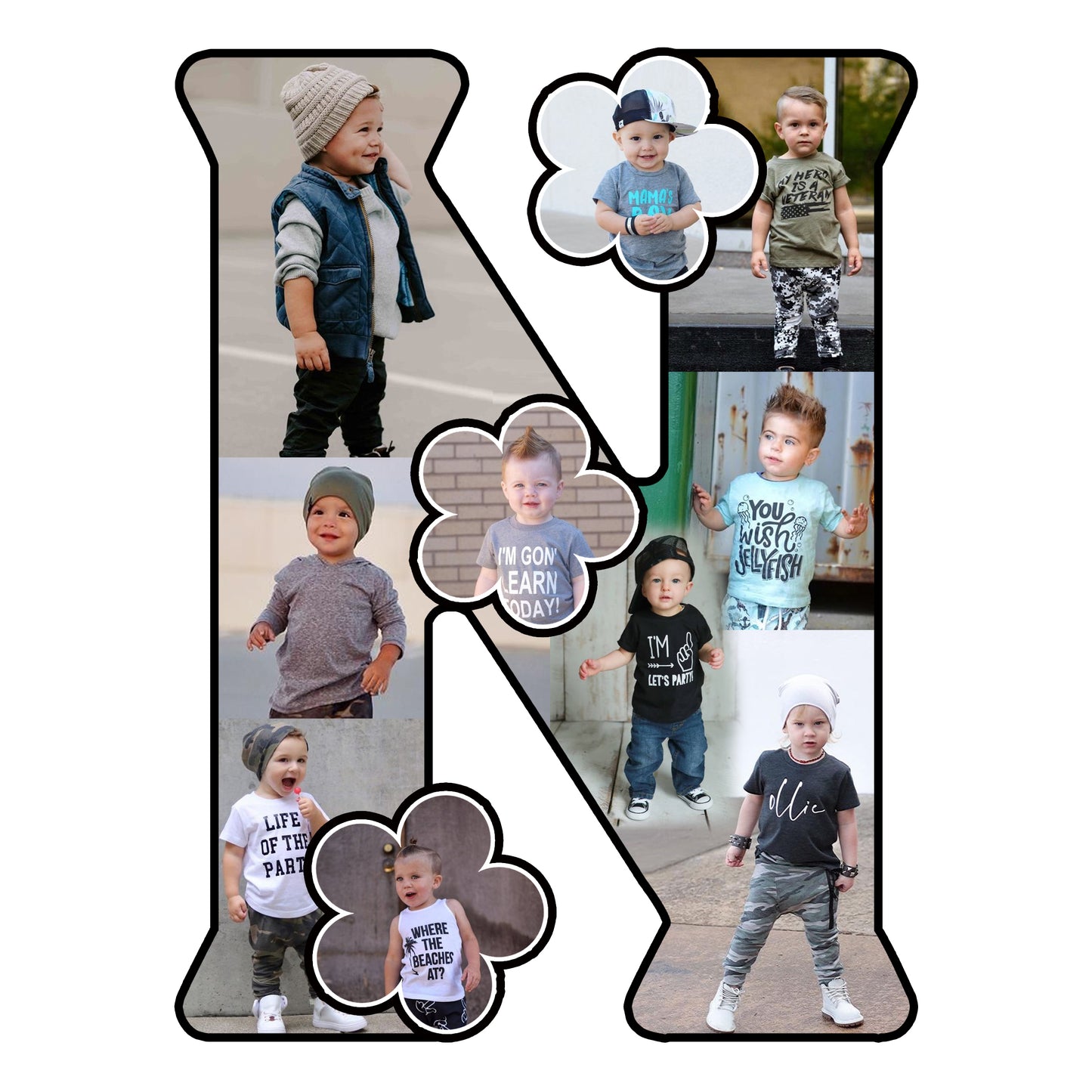 Customised Alphabet Photo Frame ( N Letter )