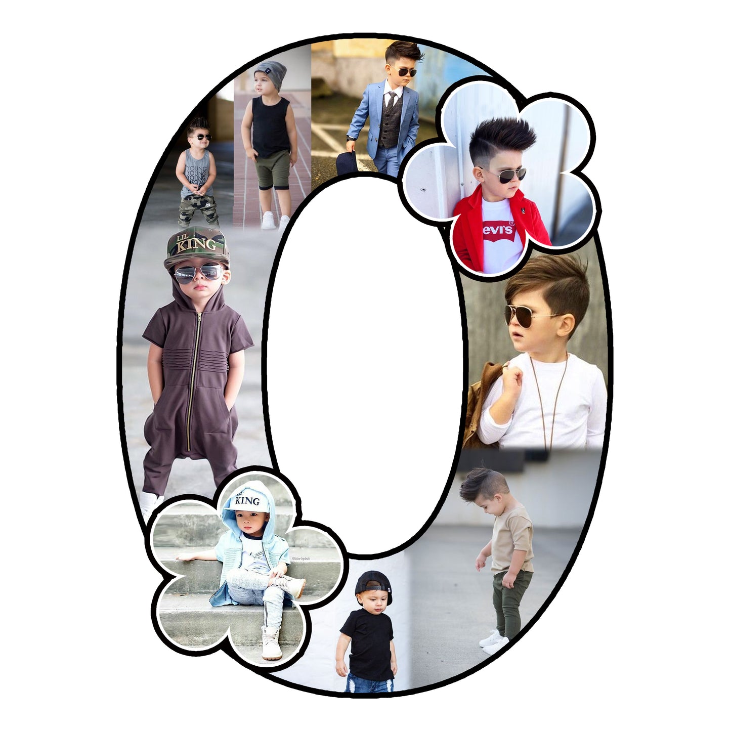 Customised Alphabet Photo Frame ( O Letter )