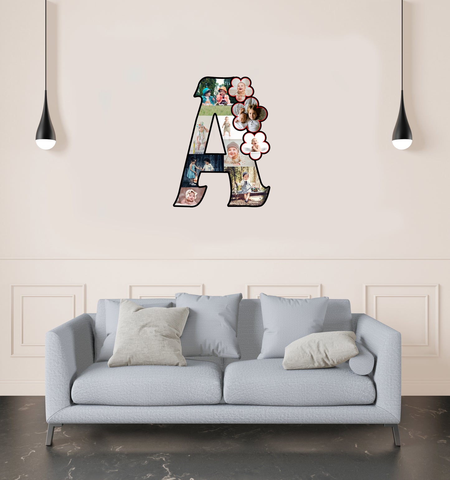 Customised Alphabet Photo Frame ( A Letter )
