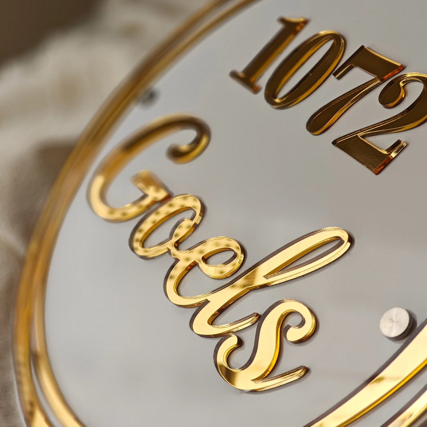 Arcylic Customized Name Plate For House