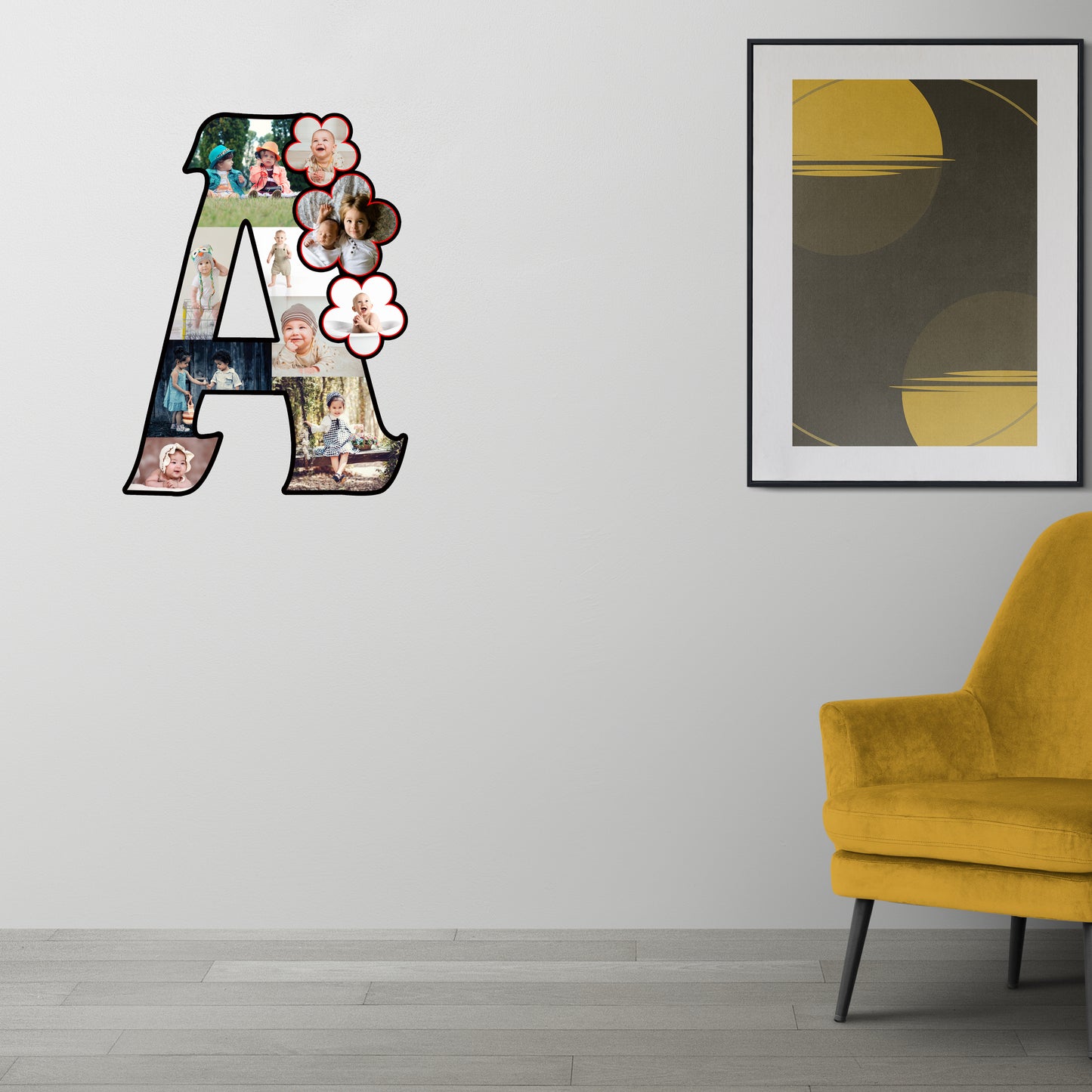 Customised Alphabet Photo Frame ( A Letter )