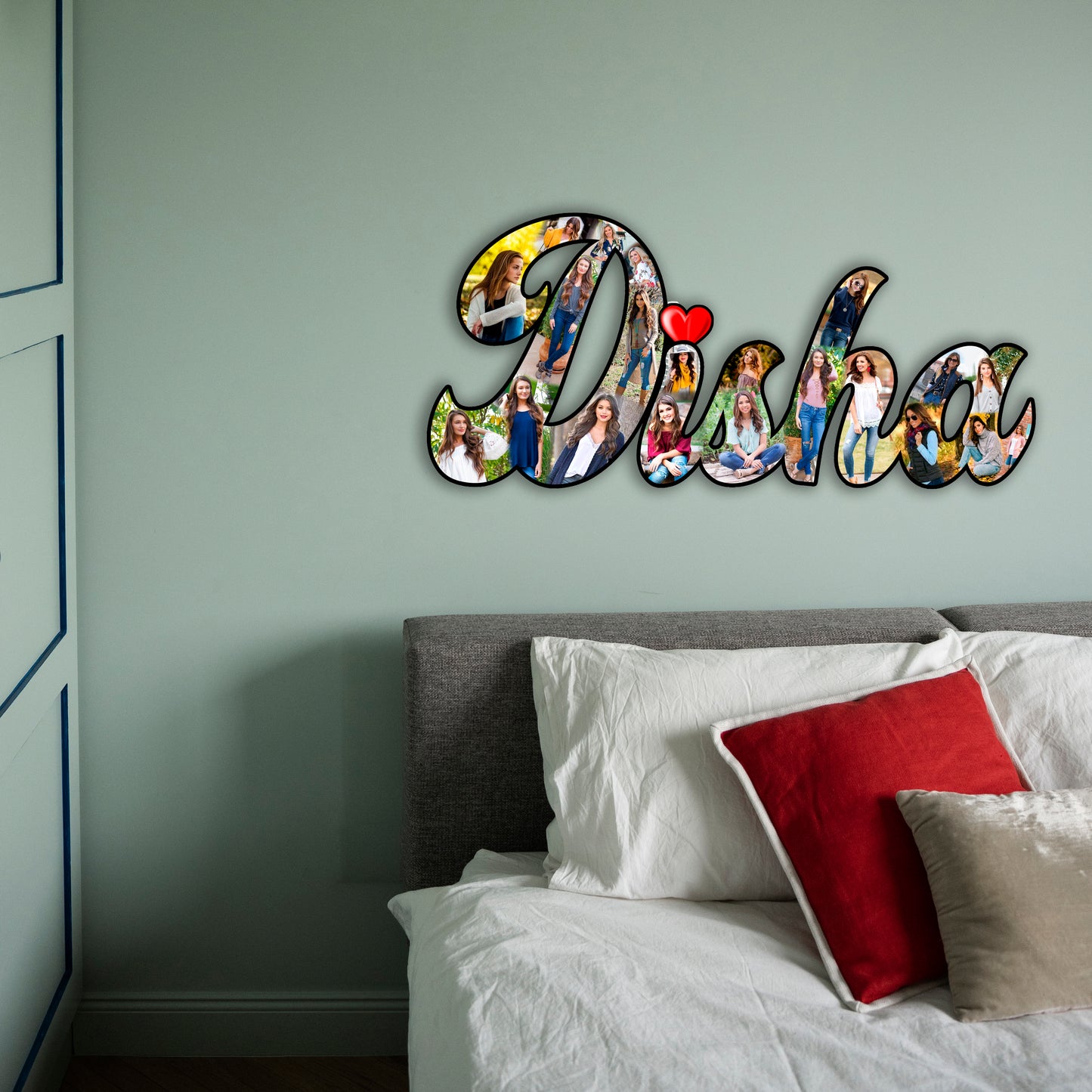 Customized Name Cutout Photo frame Gift For Birthday