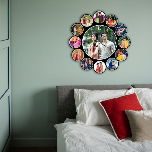 Customised Photo Clock For Couple