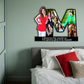 Customized Wooden Flower Alphabet Shape Photo Frame (A-2)