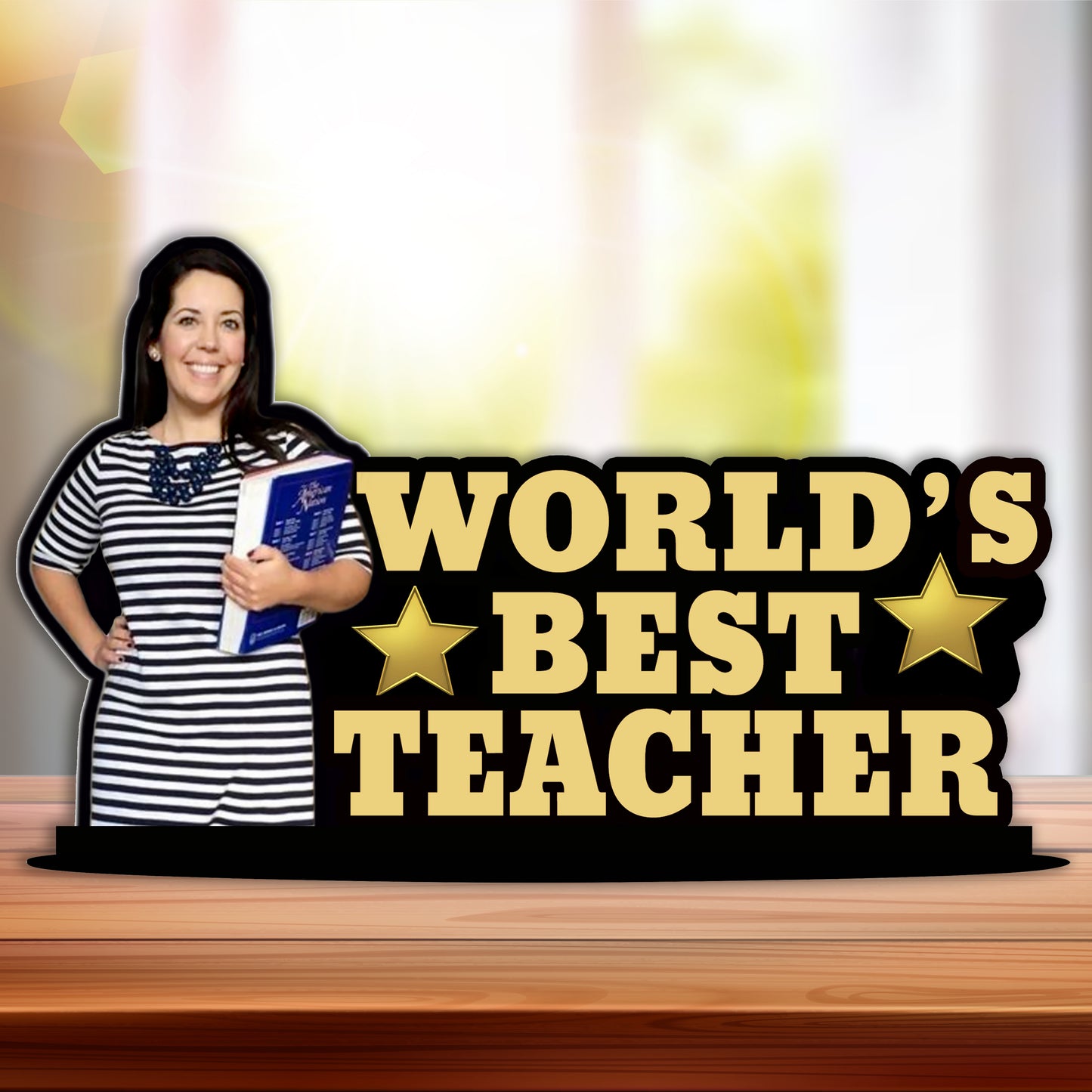 Personalized Photo Frame for World's Best Teacher Theme
