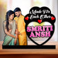 Customised Couple Photo Frame With Name  for Wedding Gift & Anniversary Gifts