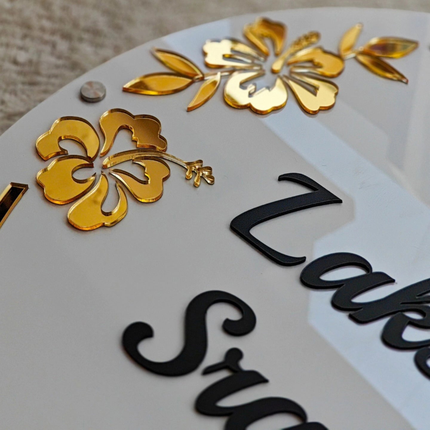 Personalized Arcylic Name Plate For Home
