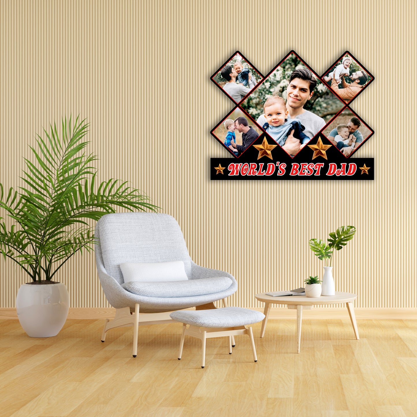 Personalised Photo Picture Frame for Fathers Day / Best Dad Picture Frame
