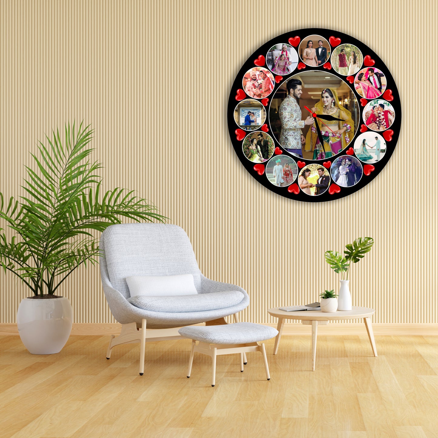 Customized Wall Clock with Photo Frame - Your Memories
