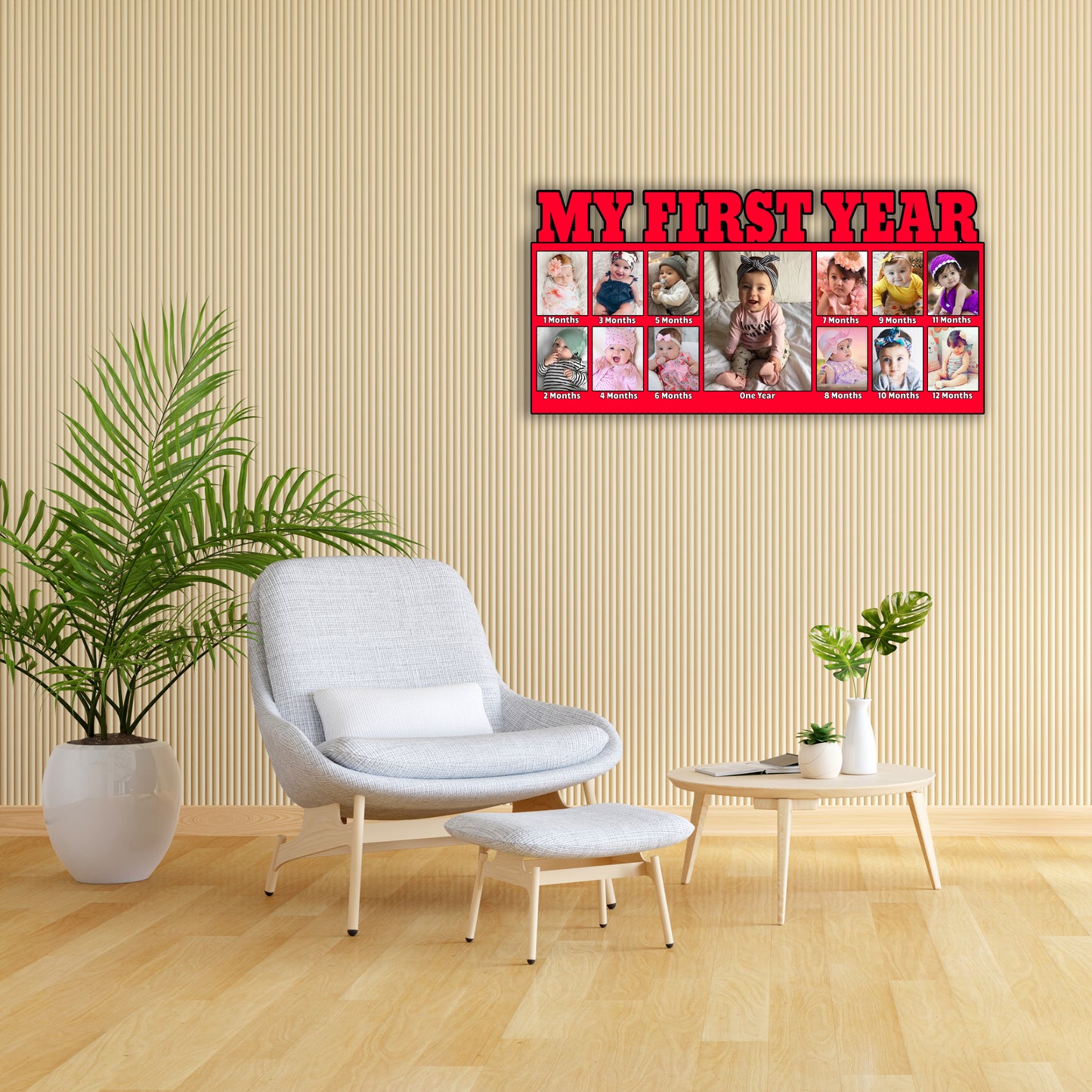 Customised My First year Baby Photo Frames For Gifts and Home Decor