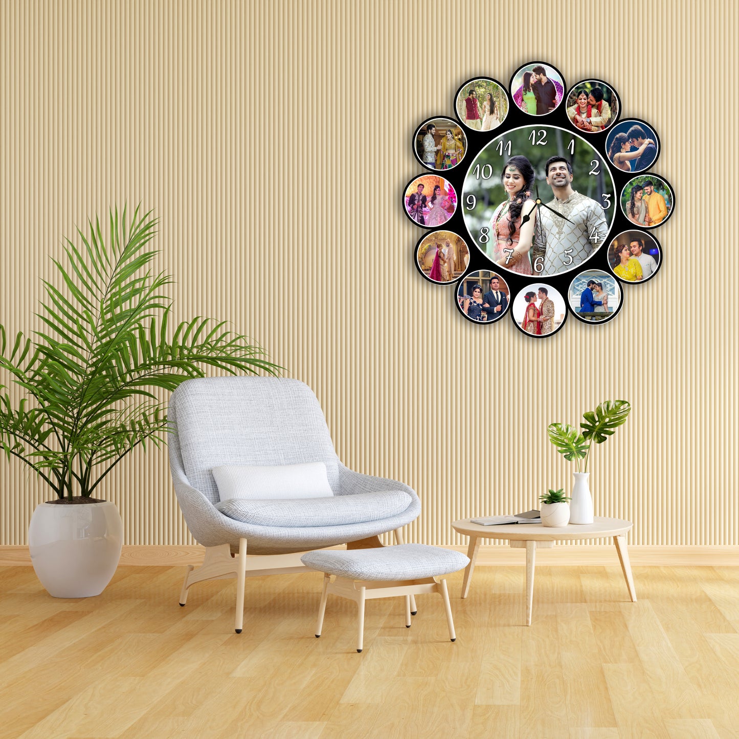 Customised Photo Clock For Couple