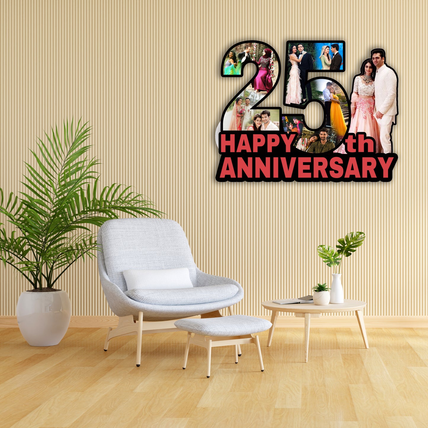 Personalised 25th Anniversary Photo Frames for Couple