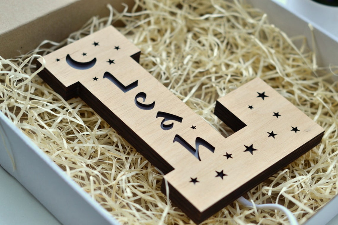 Personalised Birthday Gift For Girlfriend /  Alphabet Lamp For Birthday Gifts