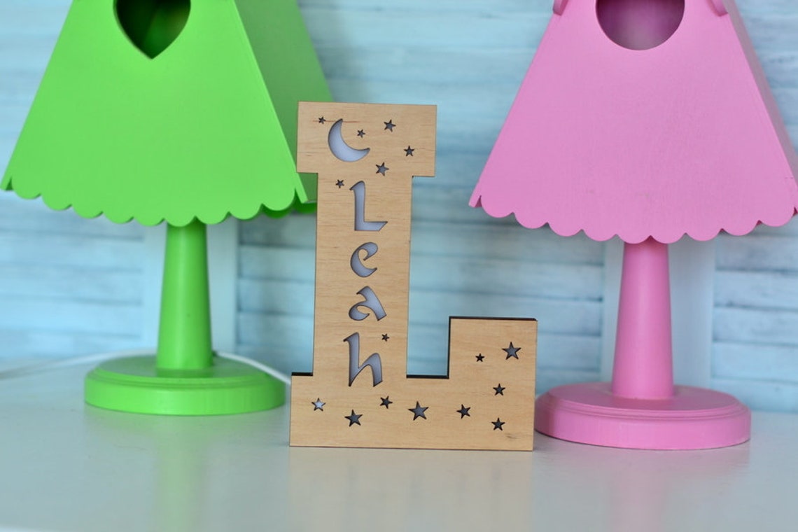 Personalised Birthday Gift For Girlfriend /  Alphabet Lamp For Birthday Gifts