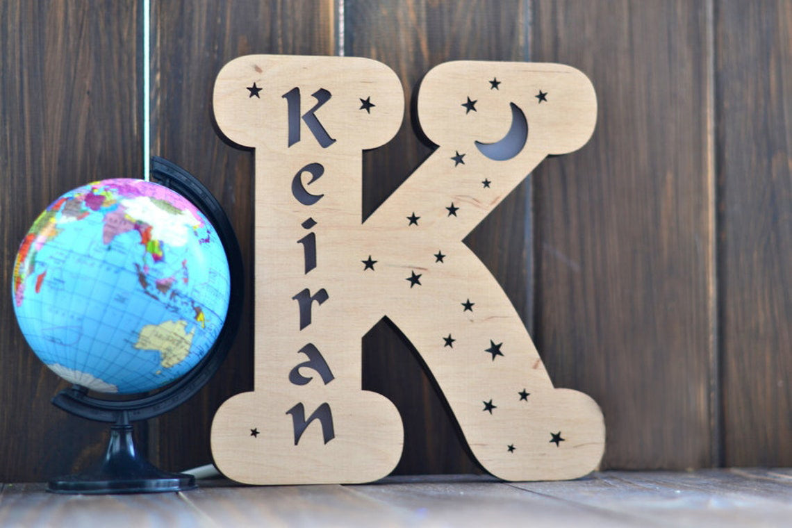 Personalised Alphabet Lamp For Birthday Gifts / Birthday Gift For Girlfriend