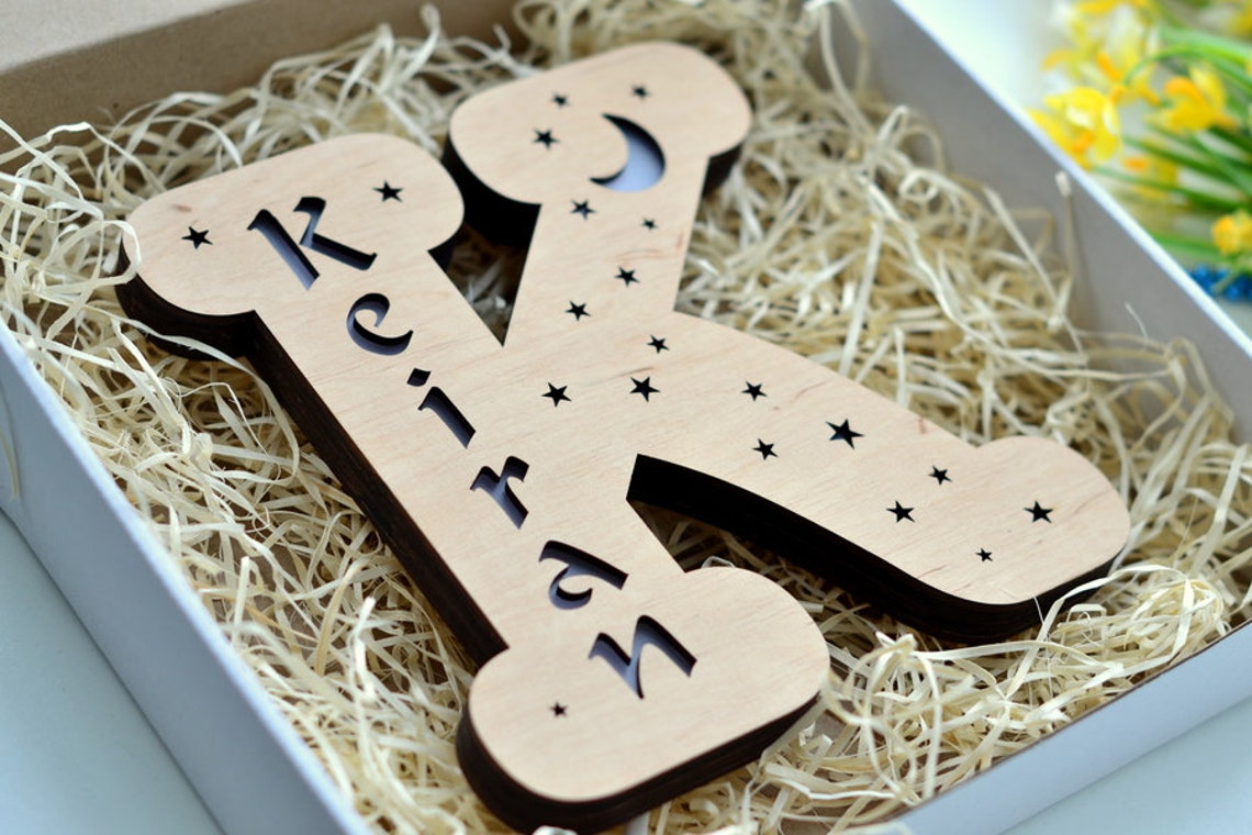 Personalised Alphabet Lamp For Birthday Gifts / Birthday Gift For Girlfriend