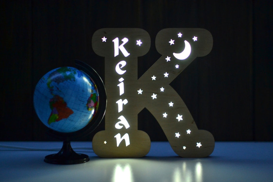 Personalised Alphabet Lamp For Birthday Gifts / Birthday Gift For Girlfriend