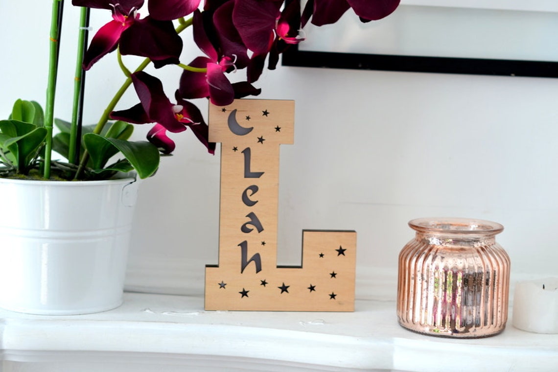 Personalised Birthday Gift For Girlfriend /  Alphabet Lamp For Birthday Gifts